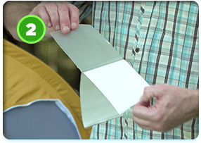 Peeling adhesive from paper